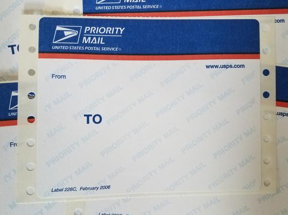 usps shipping label 228 template for cover